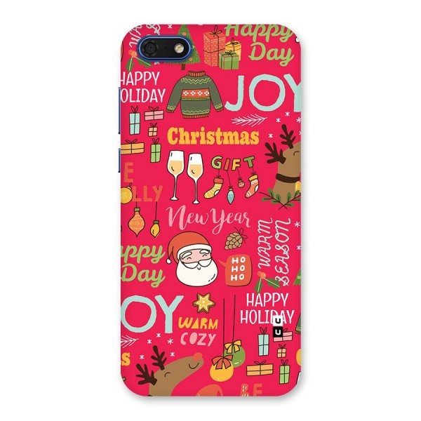 Christmas Joy Happy Day Back Case for Honor 7s