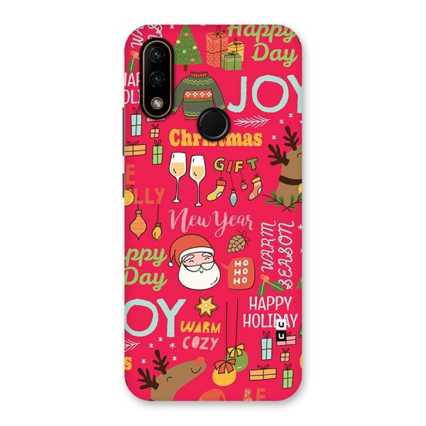 Christmas Joy Happy Day Back Case for Lenovo A6 Note