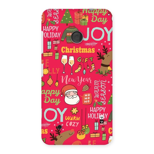 Christmas Joy Happy Day Back Case for Lumia 530