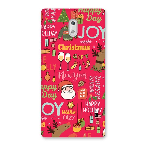 Christmas Joy Happy Day Back Case for Nokia 3