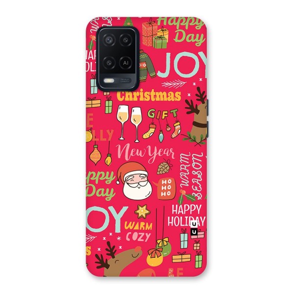 Christmas Joy Happy Day Back Case for Oppo A54