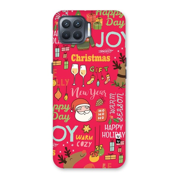 Christmas Joy Happy Day Back Case for Oppo F17 Pro