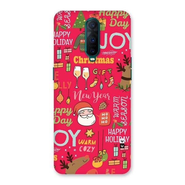 Christmas Joy Happy Day Back Case for Oppo R17 Pro