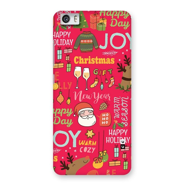 Christmas Joy Happy Day Back Case for Redmi Mi 5