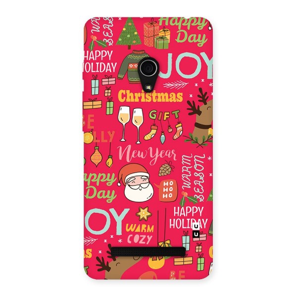 Christmas Joy Happy Day Back Case for Zenfone 5