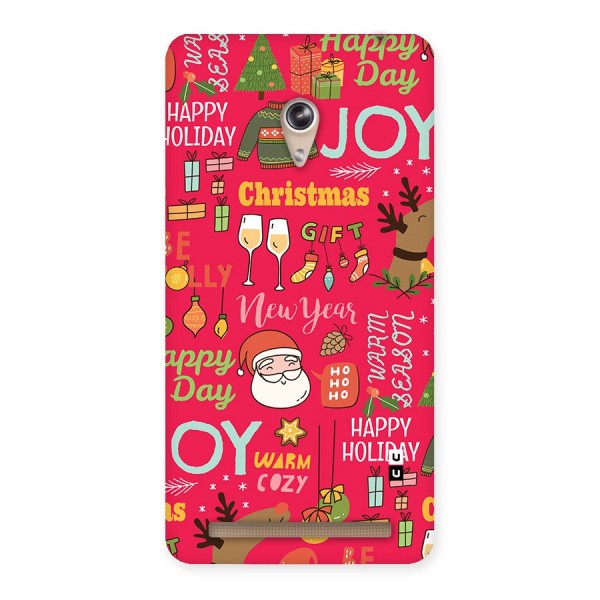 Christmas Joy Happy Day Back Case for Zenfone 6