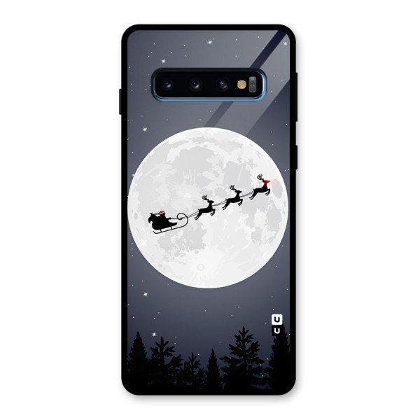 Christmas Nightsky Glass Back Case for Galaxy S10