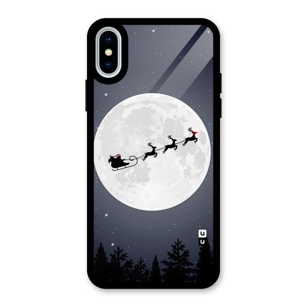 Christmas Nightsky Glass Back Case for iPhone XS