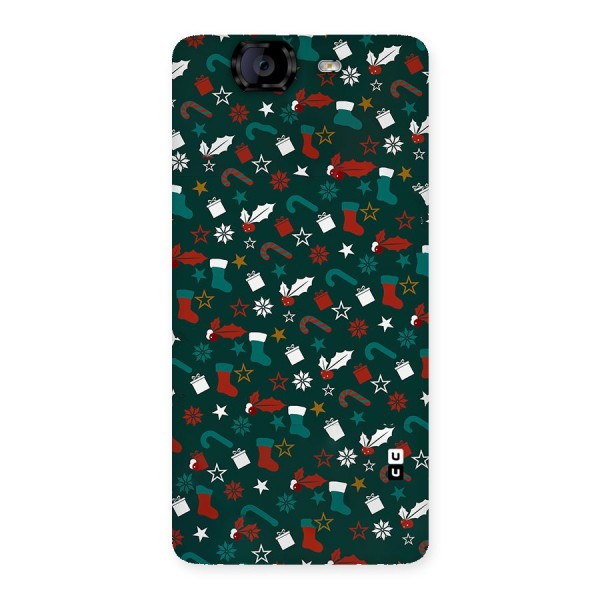 Christmas Pattern Design Back Case for Canvas Knight A350