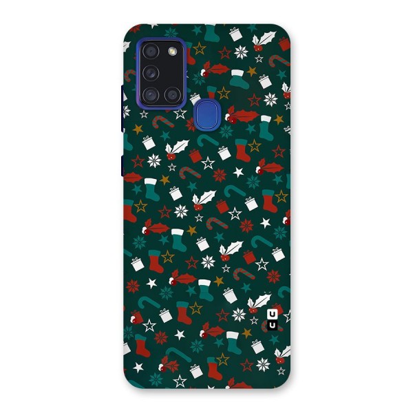 Christmas Pattern Design Back Case for Galaxy A21s