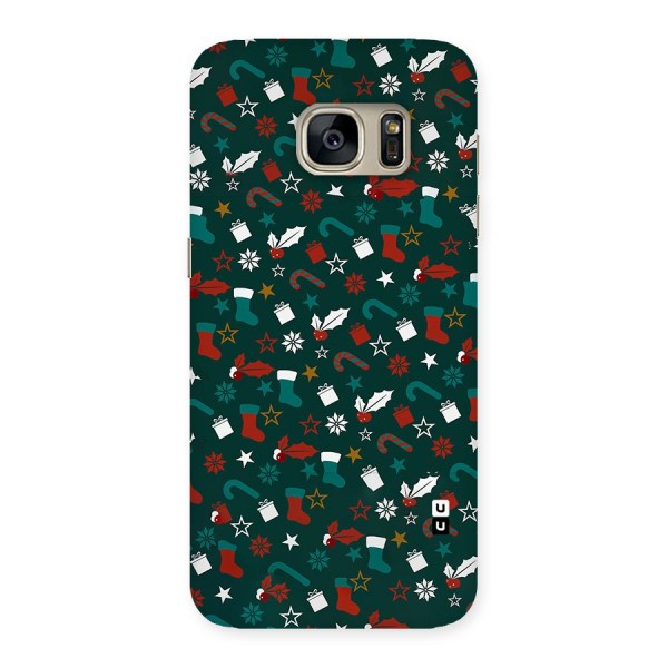 Christmas Pattern Design Back Case for Galaxy S7