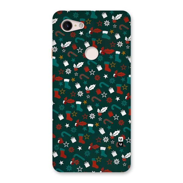 Christmas Pattern Design Back Case for Google Pixel 3 XL