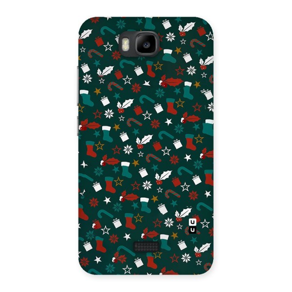 Christmas Pattern Design Back Case for Honor Bee