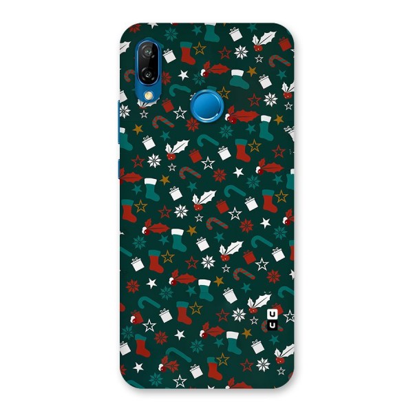 Christmas Pattern Design Back Case for Huawei P20 Lite