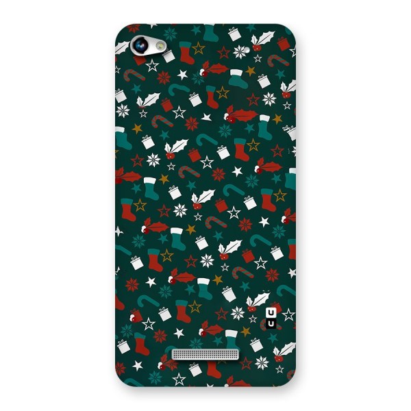 Christmas Pattern Design Back Case for Micromax Hue 2