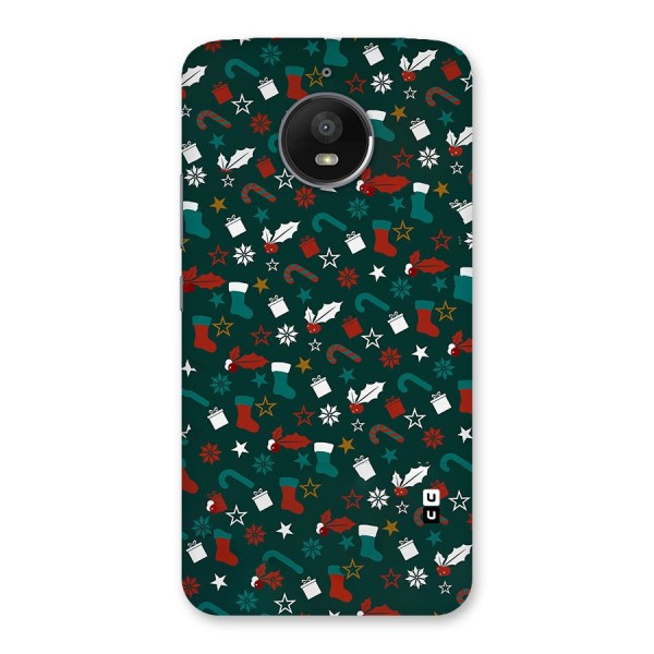 Christmas Pattern Design Back Case for Moto E4 Plus