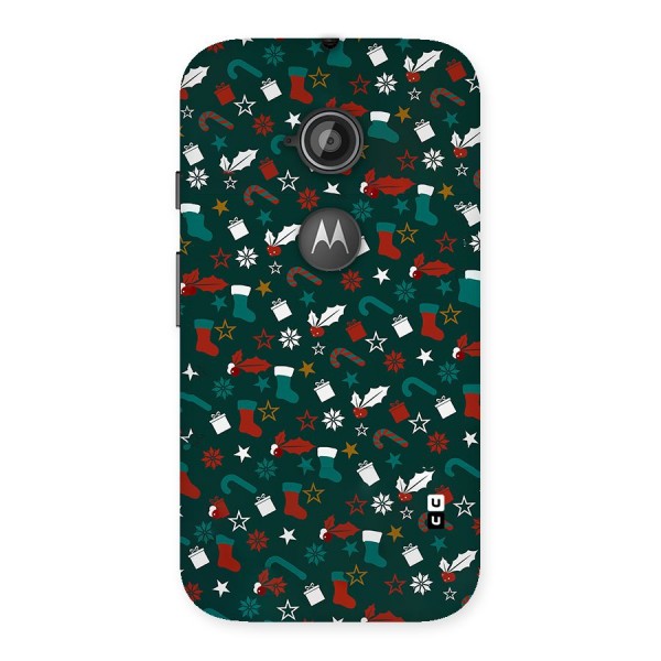 Christmas Pattern Design Back Case for Moto E 2nd Gen