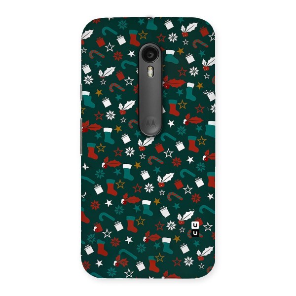 Christmas Pattern Design Back Case for Moto G3