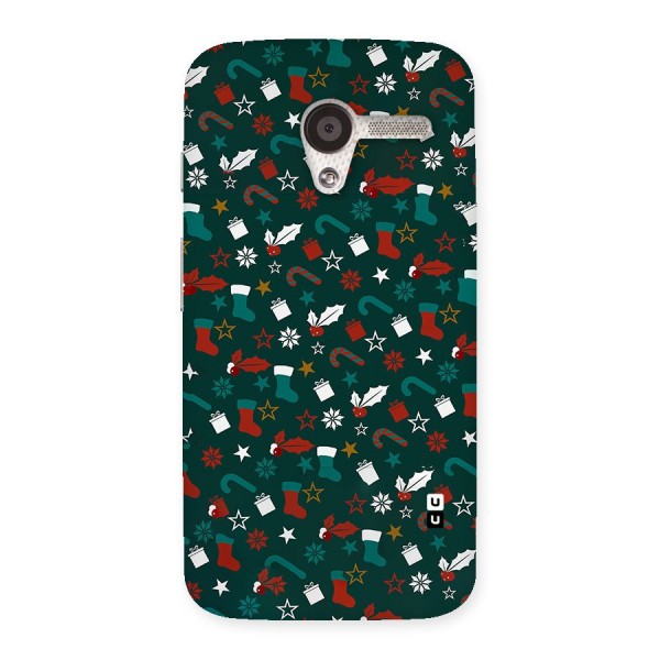 Christmas Pattern Design Back Case for Moto X