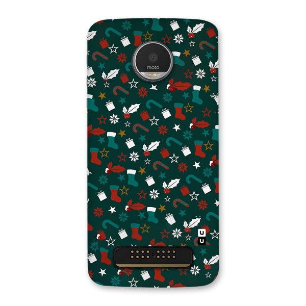 Christmas Pattern Design Back Case for Moto Z Play