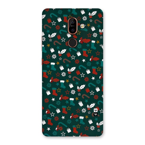 Christmas Pattern Design Back Case for Nokia 7 Plus