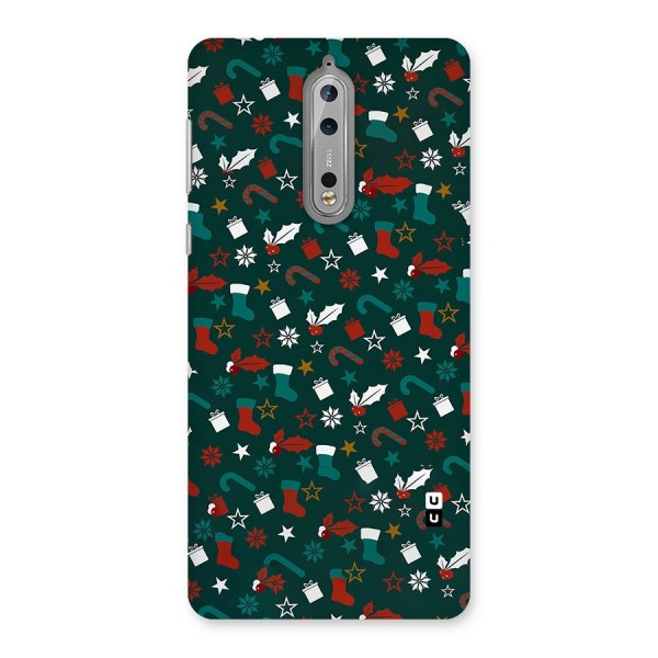 Christmas Pattern Design Back Case for Nokia 8