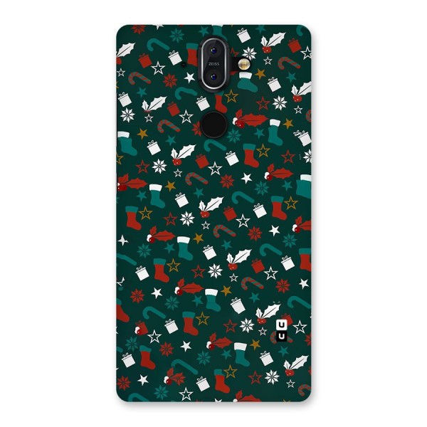 Christmas Pattern Design Back Case for Nokia 8 Sirocco