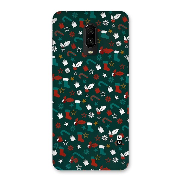 Christmas Pattern Design Back Case for OnePlus 6T