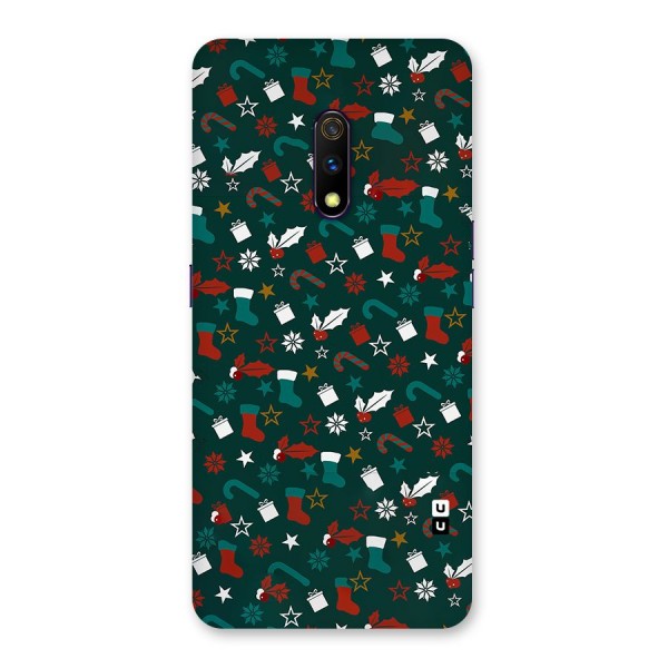 Christmas Pattern Design Back Case for Realme X