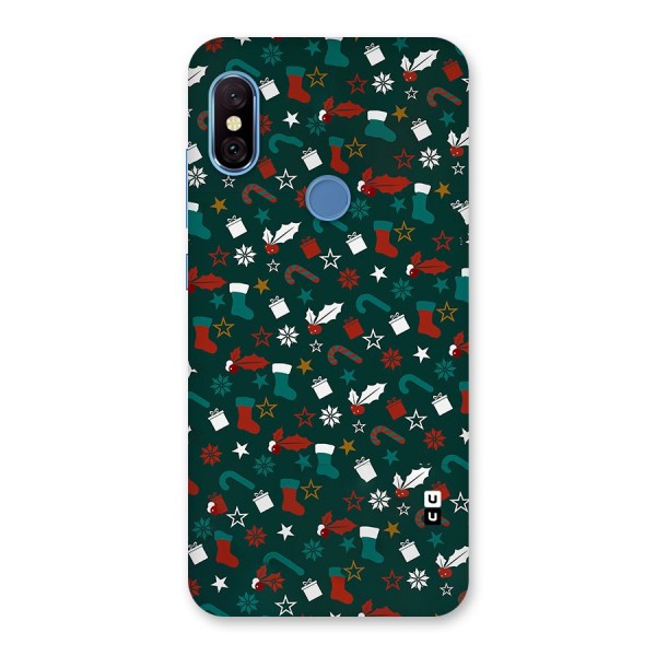 Christmas Pattern Design Back Case for Redmi Note 6 Pro