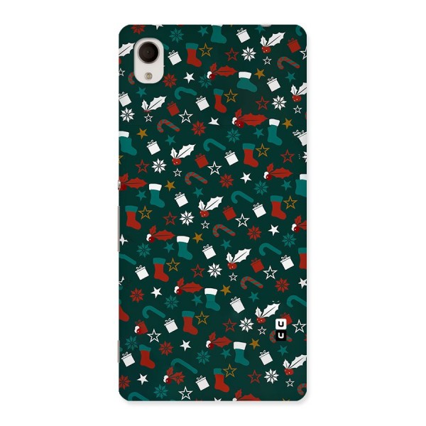 Christmas Pattern Design Back Case for Sony Xperia M4