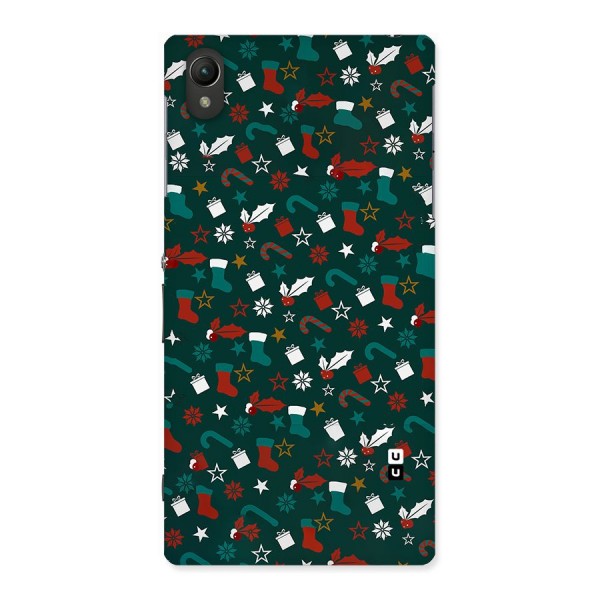 Christmas Pattern Design Back Case for Sony Xperia Z1