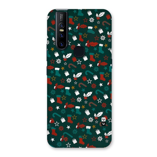 Christmas Pattern Design Back Case for Vivo V15