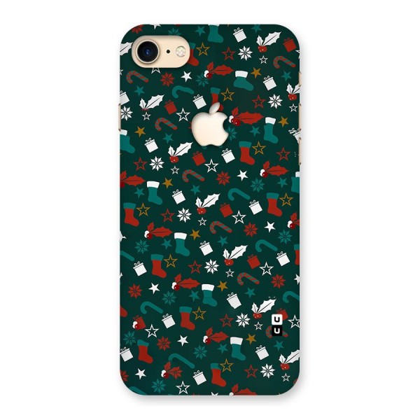 Christmas Pattern Design Back Case for iPhone 7 Apple Cut