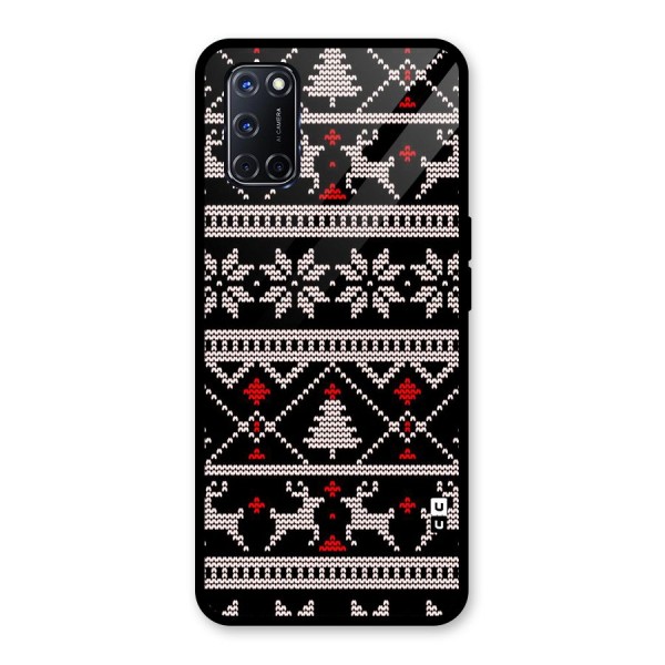 Christmas Seamless Aztec Glass Back Case for Oppo A52