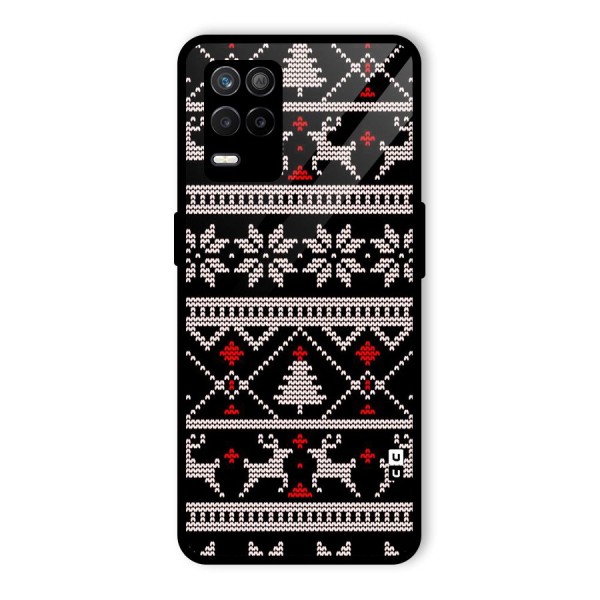 Christmas Seamless Aztec Glass Back Case for Realme 9 5G