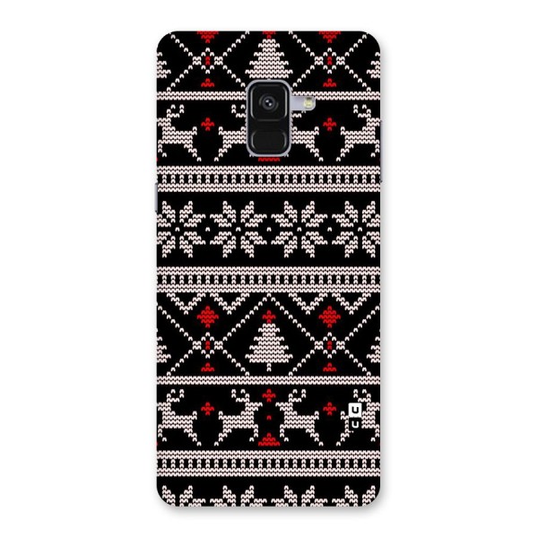 Christmas Seamless Aztec Pattern Back Case for Galaxy A8 Plus