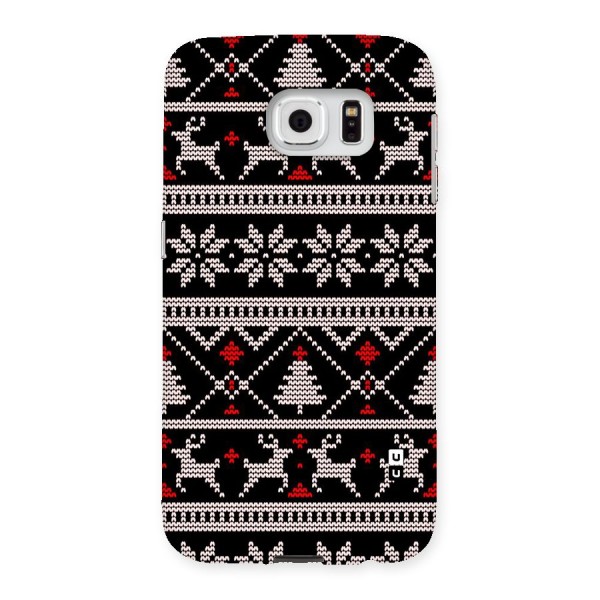 Christmas Seamless Aztec Pattern Back Case for Galaxy S6