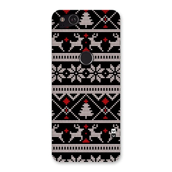 Christmas Seamless Aztec Pattern Back Case for Google Pixel 2