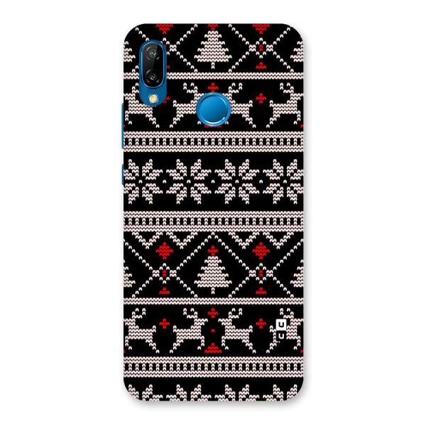 Christmas Seamless Aztec Pattern Back Case for Huawei P20 Lite