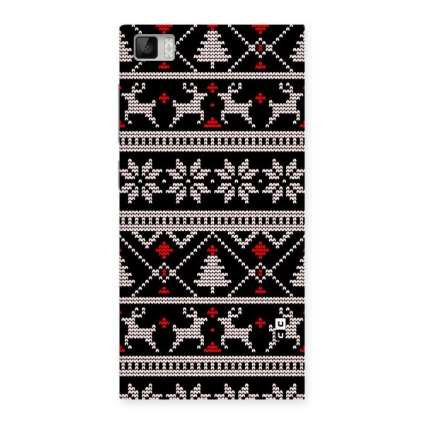 Christmas Seamless Aztec Pattern Back Case for Mi3