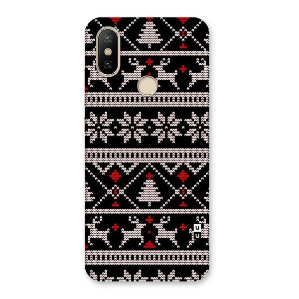 Christmas Seamless Aztec Pattern Back Case for Mi A2