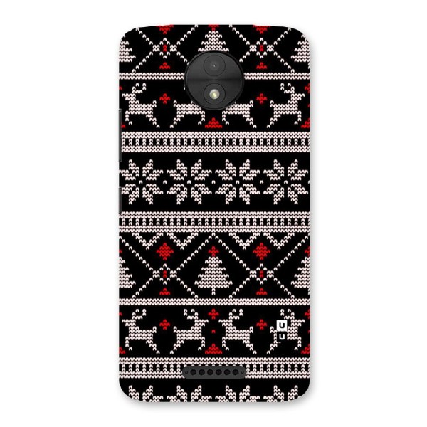 Christmas Seamless Aztec Pattern Back Case for Moto C