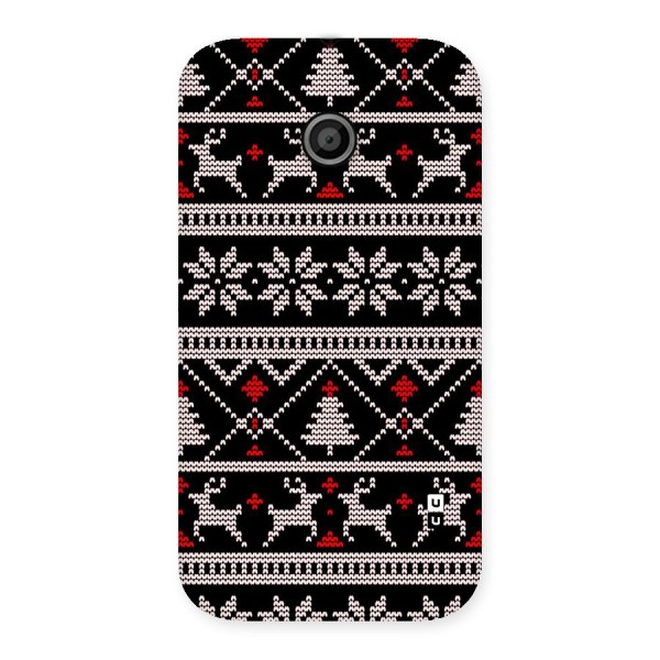 Christmas Seamless Aztec Pattern Back Case for Moto E