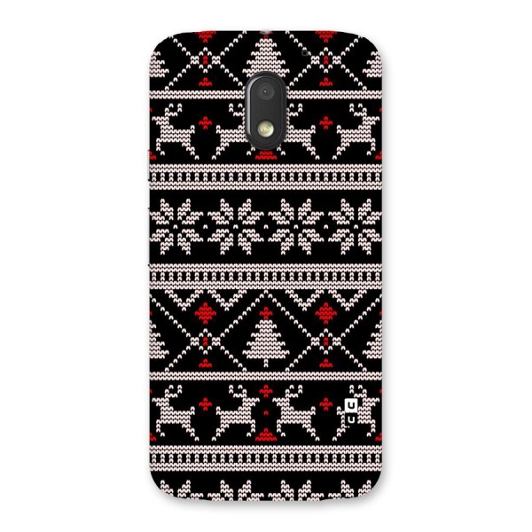 Christmas Seamless Aztec Pattern Back Case for Moto E3 Power