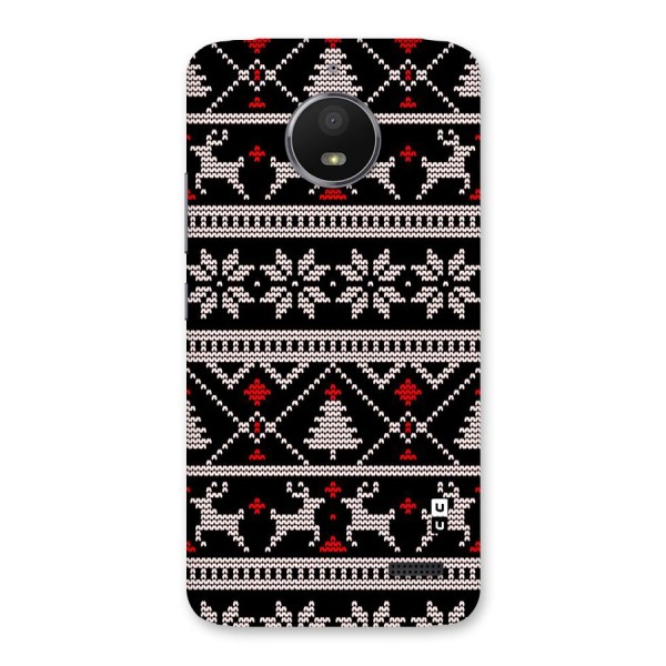 Christmas Seamless Aztec Pattern Back Case for Moto E4