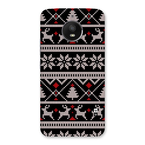 Christmas Seamless Aztec Pattern Back Case for Moto E4 Plus