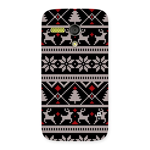 Christmas Seamless Aztec Pattern Back Case for Moto G