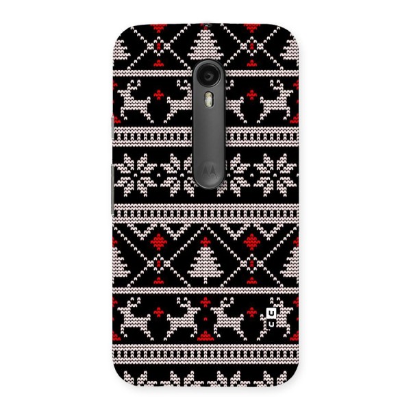 Christmas Seamless Aztec Pattern Back Case for Moto G3