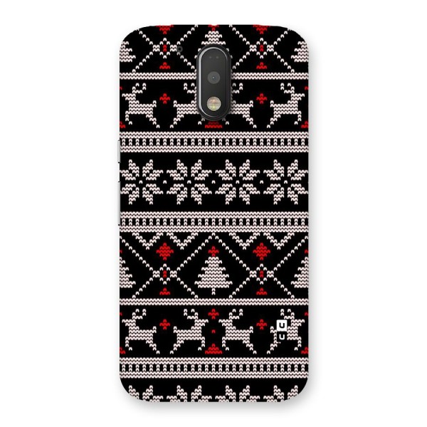 Christmas Seamless Aztec Pattern Back Case for Moto G4